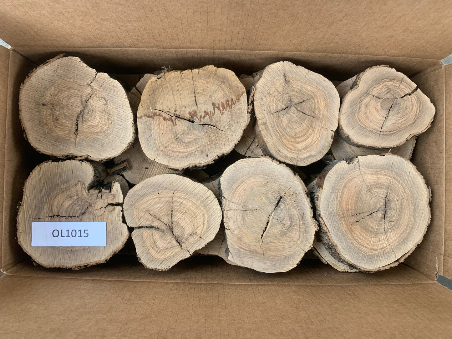 Olive wood slices for sale